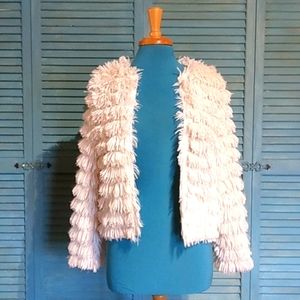 LUCA & GRACE OPEN FUZZY JACKET